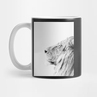 Minimal lion print Mug